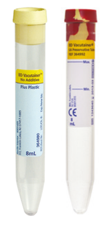 Tubos BD Vacutainer para uroanálisis